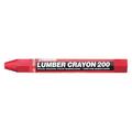 MARKAL 80352 Lumber Crayon, Large Tip, Red Color Family, Clay, 12 PK