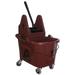 TOUGH GUY 5CJK4 8 3/4 gal Tough Guy Down Press Mop Bucket and Wringer,