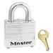 MASTER LOCK 3WHT Lockout Padlock,KD,White,1-1/4"H