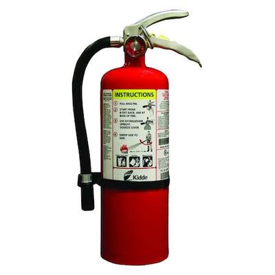 KIDDE PROPLUS5 Fire Extinguisher, 5 lb Capacity, Class ABC ,UL Rating3A:40B:C
