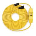 POWER FIRST 2XYR5 Line Cord GFCI,25 ft.,Ylw,15A,Rainproof