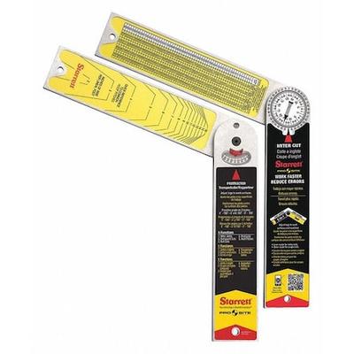 STARRETT CP505A-12 Combination Miter Protractor,12 In