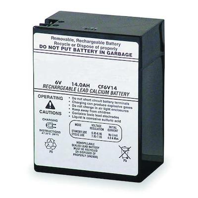 LITHONIA LIGHTING ELB 0614 Battery,Lead Calcium,6V,14A/HR.