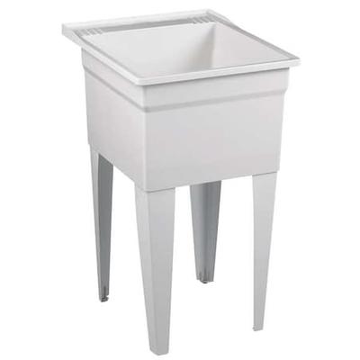 FIAT PRODUCTS FL7100 20 in W x 24 in L x 34 in H, Floor, Laundry Tub