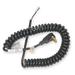 POWER FIRST 3AY41 Coiled Power Cord, 1-15P, SJT, 10 ft., 13A, 16/2