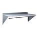 ZORO SELECT 2HFY2 Steel Wall Shelf, 12"D x 48"W x 11-1/2"H, Silver