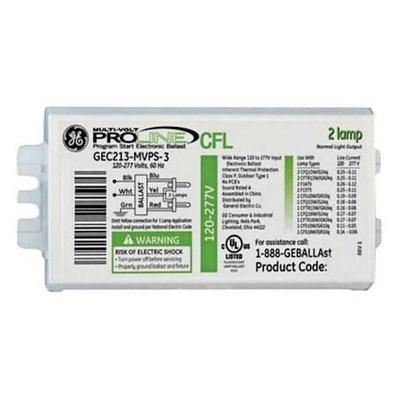 GE LIGHTING GEC226-MVPS-3W CFL Ballast, Electronic, 54W, 120/277V