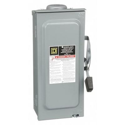 SQUARE D D222NRB Fusible, Safety Switch, General Duty, 240 V, 2PST, NEMA 3R