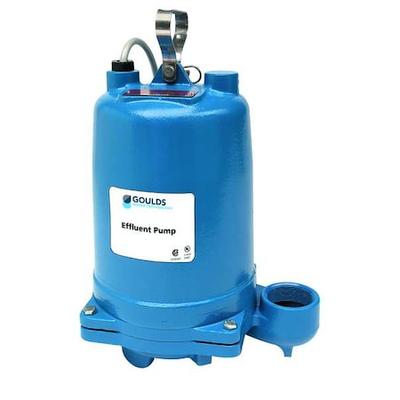 GOULDS WE0511H Submersible Effluent Pump,1/2hp,14.5A