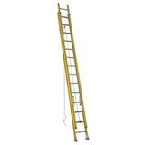 WERNER D7128-2 Fiberglass Extension Ladder, 375 lb Load Capacity