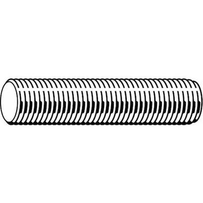 ZORO SELECT U20360.062.3600 Fully Threaded Rod, 5/8"-18, 3 ft, Steel, Grade A,