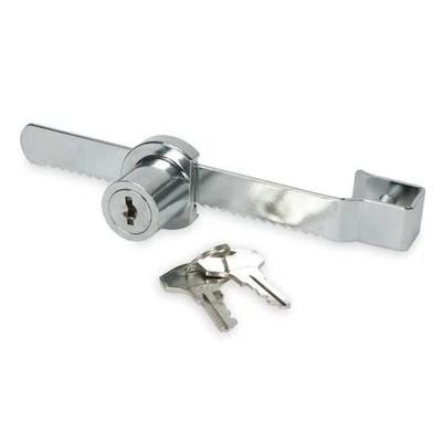 ZORO SELECT 1RBK7 Chrome Keyed Alike Sliding Showcase Lock
