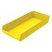 AKRO-MILS 30174YELLO Shelf Storage Bin, Yellow, Plastic, 23 5/8 in L x 11 1/8