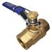 ZORO SELECT 1WMP3 1" FNPT Brass Ball Valve Inline