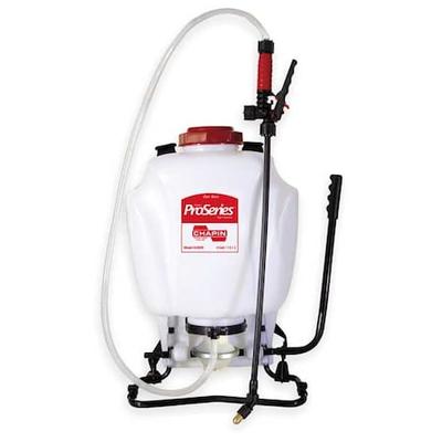 CHAPIN 64800 4 gal Backpack Sprayer, Polyethylene, 48 in L Hose, 90 PSI, Cone/