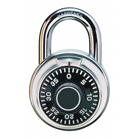 ZORO SELECT 1850DWWG Combination Padlock,Center,Silver