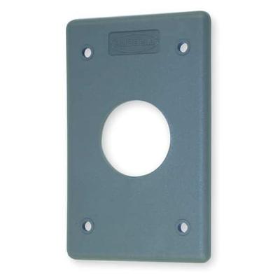 HUBBELL WIRING DEVICE-KELLEMS HBLP7FS Single Receptacle Wall Plates and Box
