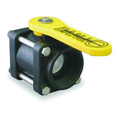 BANJO V125FP 1-1/4" FNPT Polypropylene Ball Valve Inline