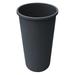 ZORO SELECT 4PGR7 22 gal Round Trash Can, Gray, 15 1/2 in Dia, None, Plastic