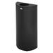 RUBBERMAID COMMERCIAL FGSH12EPLTBK 12 gal Half-Round Trash Can, Textured Black,