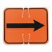 ZORO SELECT 03-550-2WA Traffic Cone Sign, 10 1/2 in H, 12 3/4 in W, 03-550-2WA