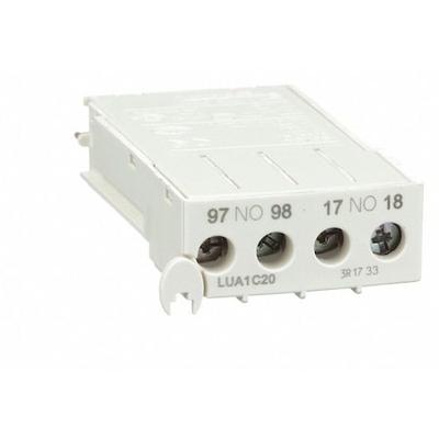 SCHNEIDER ELECTRIC LUA1C20 Block,Aux Contact,5a