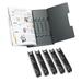 TARIFOLD 50410 Catalog Rack Starter Set,12 In H,Black