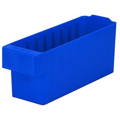 AKRO-MILS 31142BLU Drawer Storage Bin, Plastic, Blue, 4 5/8 in H, 3 3/4 in W,