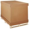 ZORO SELECT 3EVU6 Double Wall Corrugated Boxes, 58" x 41" x 45", Kraft, 1/Bundle