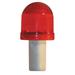 ZORO SELECT 3393-00002 Safety Cone, LED Flashing, Red, Plastic