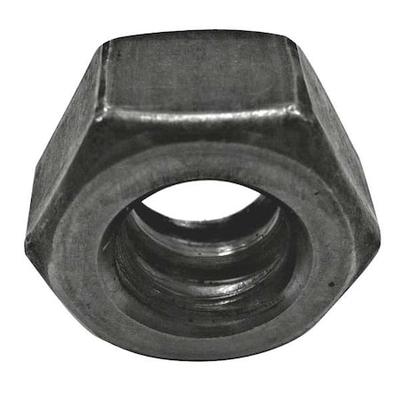 ZORO SELECT 300903G Hex Nut, 3/4"-4-1/2, Steel, Grade 2, Black Oxide, 49/64 in