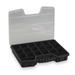 WESTWARD 2HFR7 Adjustable Compartment Box with 5 to 20 compartments, Plastic,