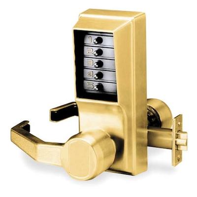 KABA LL-1011-05-41 Push Button Lock,Entry,Antique Brass