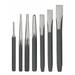 WESTWARD 2AJB3 Punch and Chisel Set,7 Pc