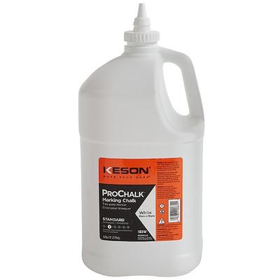 KESON 105W White Marking Chalk Refill, 5lb.