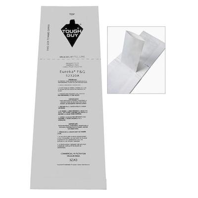 TOUGH GUY 3ZJK3 Vacuum Bag, 1-Ply, Paper Bag, 10 PK