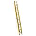 WERNER D7124-2 Fiberglass Extension Ladder, 375 lb Load Capacity