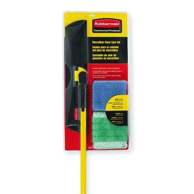 RUBBERMAID COMMERCIAL FGQ101200000 18" Spray Mop Kit, Black/Yellow, Steel