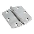 ZORO SELECT 1XMH5 3 in W x 3 in H Stainless steel Door and Butt Hinge