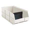 AKRO-MILS 30358BEIGE Shelf Storage Bin, 20 1/2 in L, 11 in W, 7 in H, Beige, 75