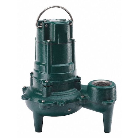 ZOELLER 267-0041 Waste-Mate 1/2 HP 2" Manual Submersible Sewage Pump 460V
