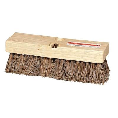 TOUGH GUY 4KNC1 10"L, 2" Brown Trim Scrub Brush, Replacement Brush Head
