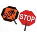 ZORO SELECT 03-852 Paddle Sign,Stop/Slow,18 In. H