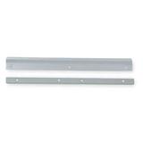 ZORO SELECT 1HHL6 Interlocking Latch Guard, Silver Paint, Steel, 12"L x 1-1/8"W