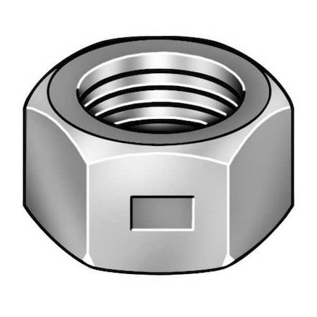 ZORO SELECT CLNFI20370-100P Center-Lock Distorted Thread Reversible Lock Nut,