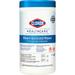 CLOROX 30577 Germicidal Disinfecting Wipes, White, Canister, 150 Wipes, 6 in x