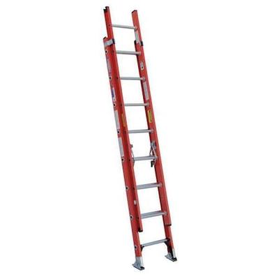 WERNER D6216-2 16 ft Fiberglass Extension Ladder, 300 lb Load Capacity