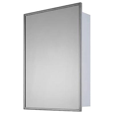 KETCHAM 1622-SM 16" x 22" Residential Surface Mounted SS Framed Medicine Cabinet