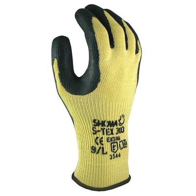 SHOWA S-TEX303L-09 Cut Resistant Coated Gloves, Cut Level A8 ,Dipped ,Natural