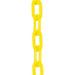 MR. CHAIN 50002-100 Plastic Chain, Yellow, Outdoor or Indoor, 2 in x 100 ft,